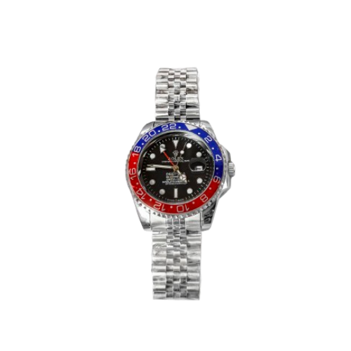Rolex GMT-Master II Pepsi Bezel Edition (Blue/Red) with Jubilee Chain